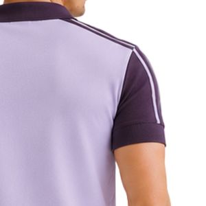 Lavender and Deep Purple <b>Mens</b> Polo <b>Shirt</b> and Shorts Set Contrast Collar Casual Summer Two Piece Outfit Custom Logo Premium - Product Image 5