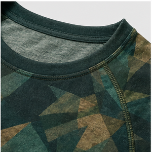 Camiseta de Manga Corta para Hombre con Estampado de Camuflaje Angular Verde Selva, Modelo MTS-CAMO-0006 - Product Image 6