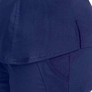 Unisex Medical Uniform <b>Scrub</b> <b>Set</b> with V-Neck Top Cargo Jogger Pants Pockets Woven Fabric Custom Logo Nursing <b>Scrubs</b> Manufacturer - Product Image 4