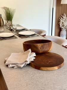 Elegante tazón de madera artesanal de primera calidad con tamaño personalizado disponible para la venta por exportadores indios a los precios más bajos. - Product Image 4