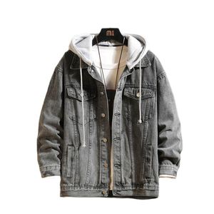 Veste en jean pour homme tendance, nouvelle collection, best-seller, élégante, décontractée, classique, élastique, à capuche, coupe-vent, écologique, 100% coton - Product Image 1