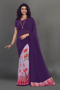 Banarasi Soft Silk Zari Weaving Border Saree par FabZone Designer Pakistanais Bollywood Dernier Créateur - Product Image 4