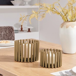 Support à bougie en bois rectangulaire, décoration d'intérieur, design durable - Product Image 6