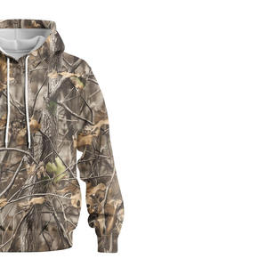 Vente en gros de sweats à capuche pour hommes personnalisés, vintage, lavés, 100% coton, imprimé camouflage, graphique, 500 g/m², épais, surdimensionné, effet délavé à l'acide - Product Image 4