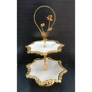Superior Quality Mango Wooden Made Fancy Designer Base With Glass Dome Food Safety Cake And Dessert Display Home <b>Table</b> Decor - Product Image 5