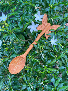 Butterfly Wooden <b>Coffee</b> <b>Spoon</b> Custom Engraved Logo Eco-Friendly Asian Zen Design Red Wood Handle Vietnam Flower Wooden <b>Spoon</b> - Product Image 2