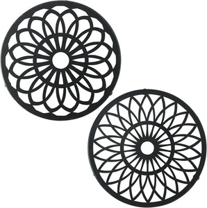 2 Piezas de Salvamanteles de Hierro Fundido Negro Mate con Diseño de Telaraña, Resistentes al Calor, para Ollas, Sartenes y Hornillos, Salvamanteles Decorativos con un Elegante Diseño - Product Image 2