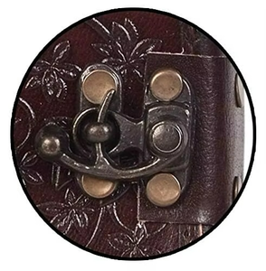 Carnet en cuir vintage fait main marron antique 7x5, 240 pages lignées thermocollées pour journalisation et croquis, usage personnel - Product Image 2