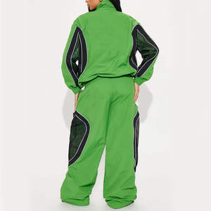 Conjuntos de Ropa Deportiva para Mujer al por Mayor, Chaquetas Cortavientos Personalizadas OEM, Chaquetas Cortavientos de Alta Calidad con Logotipo Personalizado, Trajes Deportivos para Mujer - Product Image 3