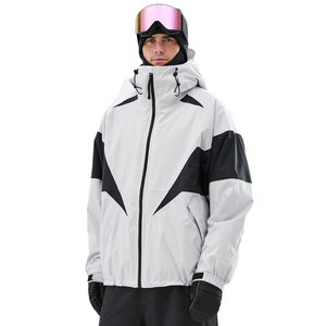 The Norrth Face Custom <b>Men</b> Grey Black Waterproof Ski Jacket Hooded Winter Thermal Snowboard Coat Outdoor Sports - Product Image 1