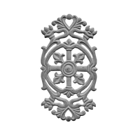 Médaillon de balustrade baroque en fonte pour clôture, garde-corps d'escalier de villa de luxe, grille de terrasse - Fournisseur
