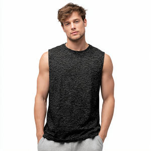 Camiseta sin mangas con cuello redondo para hombre, ropa para correr, camisetas de cuello redondo para hombre, ropa de gimnasio y fitness, camisetas sin mangas para hombre - Product Image 5