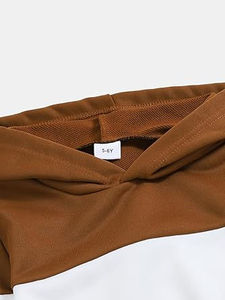 Nouvelle Collection 2026 – Ensemble Survêtement Color Block pour Bébés Filles – Sweat à Capuche et Pantalon de Jogging en Molleton Éponge – 2 Pièces Tendance - Product Image 3