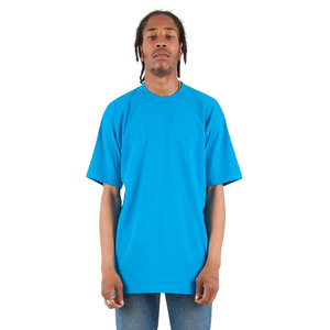 T-shirt épais Shaka Wear, style streetwear vierge, vente en gros avec logo imprimé, coupe ample pour homme - Product Image 1