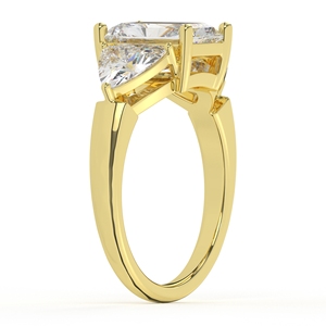 Anillo de Plata S925 con Tres Engastes de Moissanita Corte Radiante, Regalo Especial de Aniversario para Mujer - Product Image 6