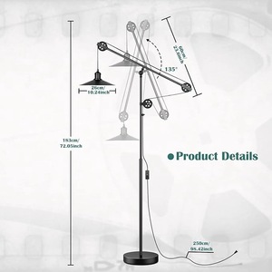 Lampe sur pied LED à économie d'énergie avec un design fin pour la décoration intérieure des petits espaces - Product Image 1