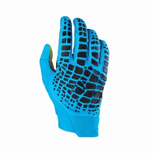 Gants de cyclisme à doigts entiers, bleu noir, en nylon, antidérapants, pour l'extérieur, unisexes, pour la course, avec fermeture auto-agrippante - Product Image 2