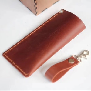 Professional Leather <b>Glasses</b> Cover Hard Wearing Full Grain Leather Sleeve Wholesale Bulk Quantity LGC-0108 - Product Image 1