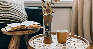 Jarrón de Flores de Madera de Mango Marrón de Lujo, Jarrón de Madera Alto Hecho a Mano para Decoración Moderna del Hogar - Product Image 4