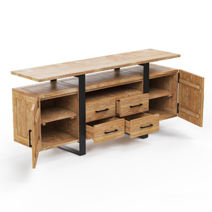 Juego de Muebles Modernos de Madera de Teca Ecológica y Duradera para Sala de Estar, Entrada, Apartamento, Hotel/Villa, Incluye Mesa de Centro de Madera de Java - Product Image 5