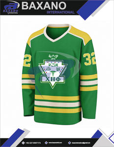 Jersey de Hockey sobre Hielo de Malla de Poliéster Chi Eta Phi, Jersey de Hockey Personalizado Sublimado OEM para Ropa Deportiva de Equipo - Product Image 4