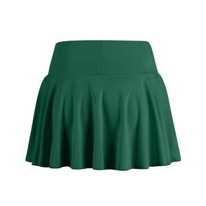 High Waist Workout Sports <b>Double</b> Layer Skirts For Women Green Color Breathable Quick Dry Adult's Tennis Skirts - Product Image 2