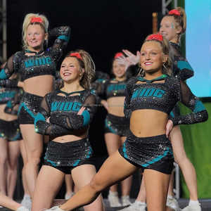 2025 Custom Performance Dance Wear Unique Printed Tops and Skirts Wholesale <b>Cheerleading</b> Uniforms - Product Image 4