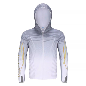 Hoodie de pêche personnalisé avec logo UPF50+, sublimation, manches longues, protection solaire, t-shirt de performance - Product Image 5