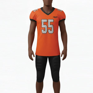 Uniforme de football américain professionnel, tissu léger et respirant avec coutures durables, conçu pour les entraînements et les matchs - Product Image 3