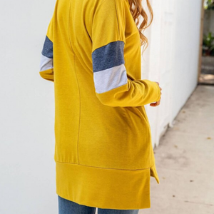 New Arrival Custom Printed Oversized Hoodies for Women Plus Size Sweatshirts Striped Dropshoulder Washed Hooded Embroidered logo - Product Image 4