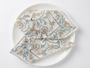 Nappe carrée en coton et lin style vintage imprimée florale, lavable, pour mariage, repas à la maison, cadeau pour hôtesse - Product Image 3