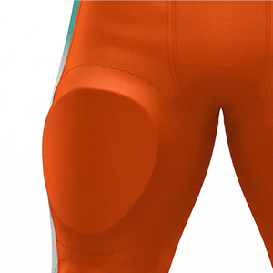Pantalon de football américain en maille unie à taille élastique pour adultes, respirant, écologique, personnalisable par sublimation, idéal pour l'été - Product Image 6