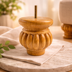 Classic Turned Wooden Furniture <b>Leg</b> Elegant Vintage Decorative Style <b>for</b> <b>Sofa</b> Cabinet Coffee Table - Product Image 4