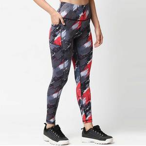 Leggings de Pesca con Estampado Geométrico para Mujer, Sublimación, Secado Rápido, Spandex, Poliéster, Pantalones Sin Costuras - Product Image 2