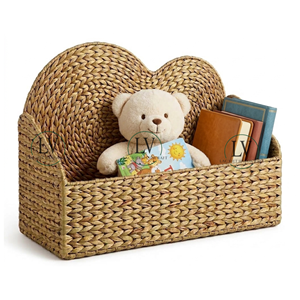 Boîte de rangement tissée à la main pour enfants, en forme de fleur, à bords festonnés, pour la décoration de chambre d'enfant, fabricant vietnamien, vente en gros - Product Image 4