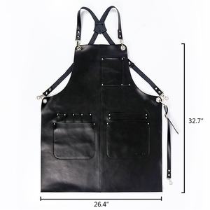 Fábrica OEM ODM Impermeable Durable Barra DE TRABAJO Barbacoa Soldadura Pesado Cuero genuino Delantales 2017 - Product Image 4