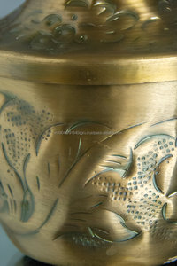 Antique Embossed Wax Filled Metal Jar Candle For Christmas Home Wedding Decor - Product Image 4