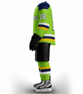 Fournisseur de maillots de hockey sur glace OEM |   Uniformes de hockey respirants 100% polyester en gros |   Logo personnalisé pour équipe et vêtements décontractés - Product Image 5