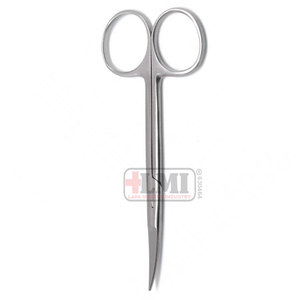 กรรไกรตัดม่านตาแบบมืออาชีพ สแตนเลสคุณภาพสูง ใช้ซ้ำได้ โค้ง 11.5 ซม. - Product Image 2