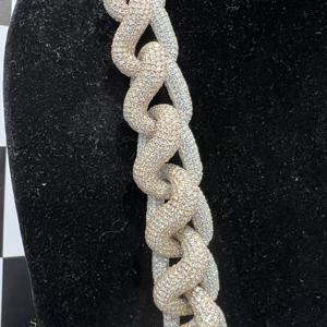 Cadenas Finas de Plata S925 con Diamantes Certificados por IGI, Collares Estilo Hip Hop, Cadena Cubana Chapada en Oro Rosa con Moissanita VVS para Hombre - Product Image 6