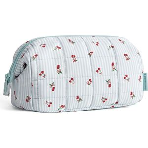 Women's Makeup Bag Travel for Toiletry Organizer Case Wide Open Pouch Purse Puffy Padding Essential Cosmetic Bags for Women - Product Image 1