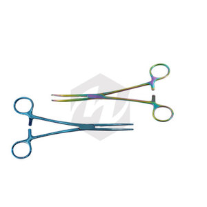 Pinces Carmalt 8 pouces courbées, pinces hémostatiques chirurgicales, acier inoxydable coloré, instruments médicaux, vétérinaires, dentaires - Product Image 2