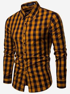 Chemise habillée homme automne à manches longues en satin doux, motif imprimé de qualité supérieure, respirante, décontractée et formelle, avec logo personnalisé - Product Image 6