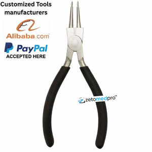 คีมจมูกกลมแบบสองขาเครื่องมือขึ้นรูปเป็นวงที่แม่นยำระดับมืออาชีพทำจากเหล็กกล้าคาร์บอนสำหรับขัดเครื่องประดับ - Product Image 3