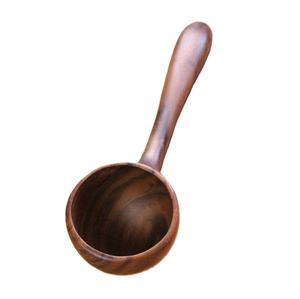 Cuillère de service en bois artisanale de qualité supérieure, finition brune, économique, décoration de cuisine, fabriquée en Inde - Product Image 4