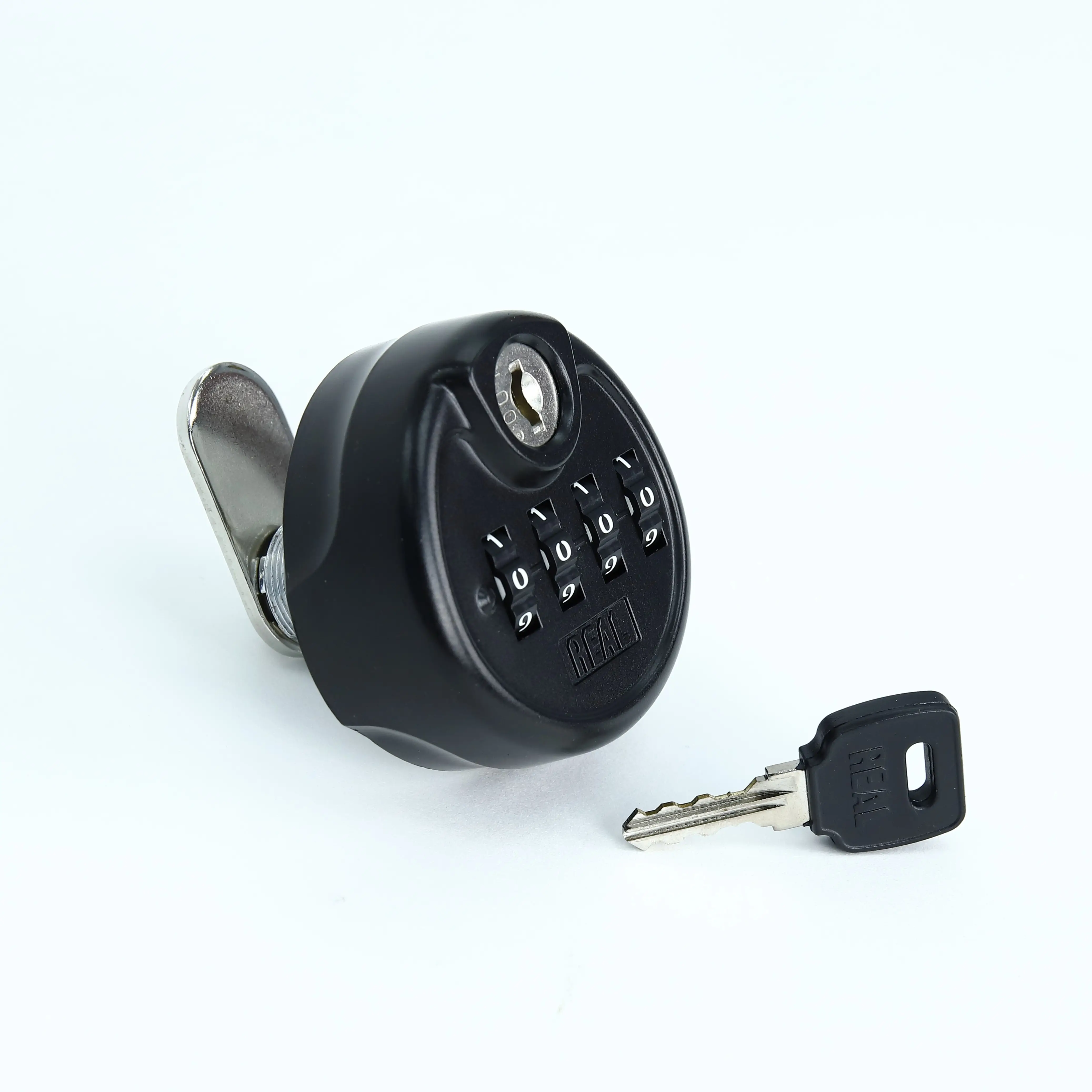 REAL RL-10347 Mechanical Security Resettable Keyless 4 Digital Combination Cam Lock With Key For Cabinet Locker