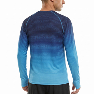 Camiseta profesional de manga larga con protección solar UPF 50 para correr y hacer ejercicio en el gimnasio, para deportes acuáticos al aire libre y natación. - Product Image 2