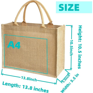 <b>Straw</b> <b>Tote</b> <b>Bags</b> Fashion Waterproof Handmade Bridesmaid Gift Handbags 13.8x5.5x10.5 Inch Two Handles - Product Image 3