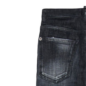 Pantalon en jean classique pour garçons, coupe droite, lavage vintage, tissu confortable et respirant / conception durable avec double couture renforcée et logo - Product Image 5