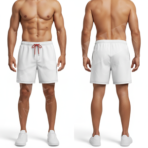 Shorts de sport légers personnalisés OEM ODM, unis, à séchage rapide, pour la gym, la course, les loisirs, avec taille élastique, pour l'entraînement - Product Image 3